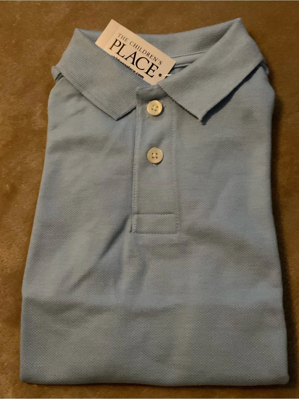 The Children's Place Lightweight Light Blue Polo Shirt 👕🆒🆕